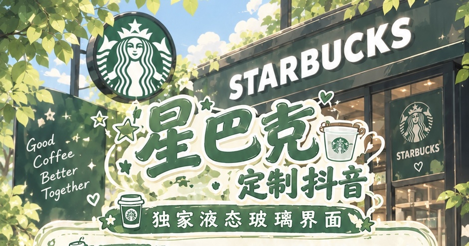 星巴克 独家 液态玻璃界面